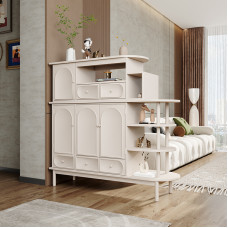 Doublesided Screen Cabinet Cream Entry Hall Decoration Cabinet Living Room Entrance Doublesided Screen Cabinet Cream Entry Hall Decoration Cabinet Living Room Entrance