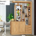Modern Minimalist Wood Cabinet Divider Living Room Chinese DoubleSided Shoe Cabinet Hallway Cabinet Screen Divider Storage Rack