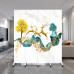 Modern Simple Folding Screen Divider for Salon Living Room Bedroom Modern Simple Folding Screen Divider for Salon Living Room Bedroom