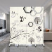 Modern Simple Folding Screen Divider for Salon Living Room Bedroom Modern Simple Folding Screen Divider for Salon Living Room Bedroom