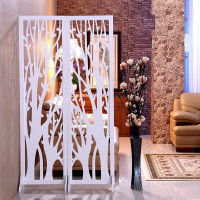 Modern Carved Hollow Folding Screen Partition In Tree Style
