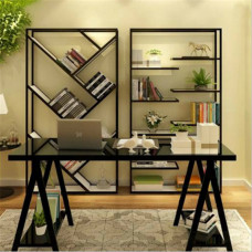 Creative Iron Solid Wood Bookshelves Screens Partition Storage Racks Creative Iron Solid Wood Bookshelves Screens Partition Storage Racks