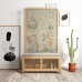 Scandinavian Room Divider Living Room Fabric Simple Modern Stylish Bedroom Screen Home American Entryway Shoe Cabinet