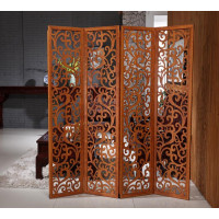 Solid Wood Screen Partition Folding Screen