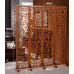Solid Wood Screen Partition Folding Screen