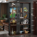 Chinese Style Living Room Divider Wall Shelf Partition Screen Wood Decorative Grids Seats Chinese Style Living Room Divider Wall Shelf Partition Screen Wood Decorative Grids Seats