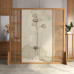 New Chinese Style Screen Divider Living Room Entrance Wooden Mobile Bedroom Block Home Zen Lotus Office