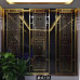 New Chinese Style Iron Divider Screen Room Entrance Door Shield Vestibule Stainless Steel Office Dining Room Decoration Luxury New Chinese Style Iron Divider Screen Room Entrance Door Shield Vestibule Stainless Steel Office Dining Room Decoration Luxury