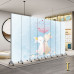 Folding Screen Divider Home Kids Room Fabric Carton Background Wall