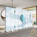 Folding Screen Divider Home Kids Room Fabric Carton Background Wall