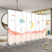 Folding Screen Divider Home Kids Room Fabric Carton Background Wall