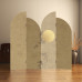 Modern Chinese Elegant Ambience Screen Partition Folding Mobile Living Room Hotel Decoration Ink Bamboo Round Moon Fold Screen Modern Chinese Elegant Ambience Screen Partition Folding Mobile Living Room Hotel Decoration Ink Bamboo Round Moon Fold Screen