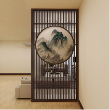 New Chinese Solid Wood Flower Grid Entry HallScreen Partition Wall Hollow Japanese Wood Grid Imitation Ancient Door Backdrop New Chinese Solid Wood Flower Grid Entry HallScreen Partition Wall Hollow Japanese Wood Grid Imitation Ancient Door Backdrop