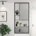 Modern Minimalistic Iron Screen Wall Shelf With Sink Divider For Luxury Styled Foyer Hallway