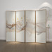 Aluminum Alloy Screen Partition Living Room Modern Simple Luxury Hotel Decoration Folding Screen Mobile Aluminum Alloy Screen Partition Living Room Modern Simple Luxury Hotel Decoration Folding Screen Mobile