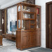 Chinese Double Sided Solid Wood Cabinet for Hallway entrance