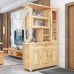 Chinese Double Sided Solid Wood Cabinet for Hallway entrance