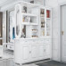 Chinese Double Sided Solid Wood Cabinet for Hallway entrance