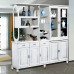 Chinese Double Sided Solid Wood Cabinet for Hallway entrance