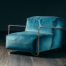 Nordic Blue Sofa Chair Light Luxury Design Studio Single Sofa Chair Hotel Lounge Grey Fabrics Sofa Nordic Blue Sofa Chair Light Luxury Design Studio Single Sofa Chair Hotel Lounge Grey Fabrics Sofa