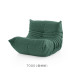 Togo Original Remake Italian Minimalistic Velvet Cushioned Sofa Chair for the Lazy Single Person