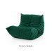 Togo Original Remake Italian Minimalistic Velvet Cushioned Sofa Chair for the Lazy Single Person