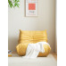 Togo Original Remake Italian Minimalistic Velvet Cushioned Sofa Chair for the Lazy Single Person