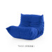 Togo Original Remake Italian Minimalistic Velvet Cushioned Sofa Chair for the Lazy Single Person