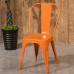 Vintage Industrial Style Iron Chairs for Cafe Tea Coffee Shop Tables and Chairs Hot Pot Metal Backrest Chairs Casual Seats