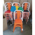 Vintage Industrial Style Iron Chairs for Cafe Tea Coffee Shop Tables and Chairs Hot Pot Metal Backrest Chairs Casual Seats