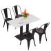 Vintage Industrial Style Iron Chairs for Cafe Tea Coffee Shop Tables and Chairs Hot Pot Metal Backrest Chairs Casual Seats