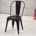 Vintage Industrial Style Iron Chairs for Cafe Tea Coffee Shop Tables and Chairs Hot Pot Metal Backrest Chairs Casual Seats