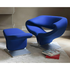 Modern Ribbonchair Ergonomic Metal Glass Scandinavian Style Reception Seating for Hotels and Lounges