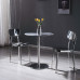 Modern Cafe Stainless Steel Backrest Dining Chair Outdoor Iron Art Metal Chair Small Home Simple Dining Table Chair Modern Cafe Stainless Steel Backrest Dining Chair Outdoor Iron Art Metal Chair Small Home Simple Dining Table Chair