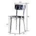 Modern Cafe Stainless Steel Backrest Dining Chair Outdoor Iron Art Metal Chair Small Home Simple Dining Table Chair Modern Cafe Stainless Steel Backrest Dining Chair Outdoor Iron Art Metal Chair Small Home Simple Dining Table Chair