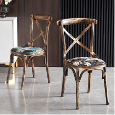 Vintage Dining Chairs Modern Iron Metal Backrest for Home BBQ Restaurant Hot Pot Cafe Tables and Chairs Vintage Dining Chairs Modern Iron Metal Backrest for Home BBQ Restaurant Hot Pot Cafe Tables and Chairs