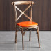 Vintage Dining Chairs Modern Iron Metal Backrest for Home BBQ Restaurant Hot Pot Cafe Tables and Chairs Vintage Dining Chairs Modern Iron Metal Backrest for Home BBQ Restaurant Hot Pot Cafe Tables and Chairs