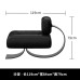 Modern Minimalist Unique Metal Fish Tail Lounge Chair Black Peach K Hotel Villa Living Room Single Sofa Modern Minimalist Unique Metal Fish Tail Lounge Chair Black Peach K Hotel Villa Living Room Single Sofa
