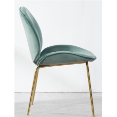 Nordic Iron Shell Beetle Dining Chair Leisure Restaurant Chair Luxury Metal Back Modern Home Comfortable Seating Chair
