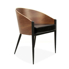 King Costes Coffee Chair,PU Or Real Leather Of Various Colors With Legs In Black Or Silver King Costes Coffee Chair,PU Or Real Leather Of Various Colors With Legs In Black Or Silver