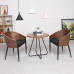King Costes Coffee Chair,PU Or Real Leather Of Various Colors With Legs In Black Or Silver King Costes Coffee Chair,PU Or Real Leather Of Various Colors With Legs In Black Or Silver