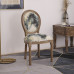 Vintage Leather Cowhide Solid Wood Dining Chairs for American Country Home Use Coffee Restaurant Manicure French Oak Chairs Vintage Leather Cowhide Solid Wood Dining Chairs for American Country Home Use Coffee Restaurant Manicure French Oak Chairs