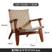 Wooden Wicker Armchair Home Living Room Balcony Backrest Chair Simple Single Sofa Chair Lazy Person Designer Wooden Wicker Armchair Home Living Room Balcony Backrest Chair Simple Single Sofa Chair Lazy Person Designer