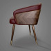Modern Leisure Scandinavian Dining Room Wood Chair with Leather Upholstered Backrest for Home Creative Minimalism
