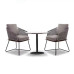 Scandinavian Inspired Patio Lounger Set for Home Hotel Villa with Teak Chair Table and Coffee Table