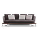 Scandinavian Inspired Patio Lounger Set for Home Hotel Villa with Teak Chair Table and Coffee Table
