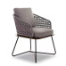 Scandinavian Inspired Patio Lounger Set for Home Hotel Villa with Teak Chair Table and Coffee Table