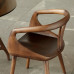 Black Walnut Solid Wood Round Chair New Chinese Tea Chair Nordic Designer Chair Modern Minimalist Backrest Chair Home Use Black Walnut Solid Wood Round Chair New Chinese Tea Chair Nordic Designer Chair Modern Minimalist Backrest Chair Home Use