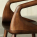 Black Walnut Solid Wood Round Chair New Chinese Tea Chair Nordic Designer Chair Modern Minimalist Backrest Chair Home Use Black Walnut Solid Wood Round Chair New Chinese Tea Chair Nordic Designer Chair Modern Minimalist Backrest Chair Home Use