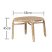 Fujisa Natural Rattan Japanese Sunroom Rattan Weave Courtyard SofaSet Indonesian Single Person Casual Hostel Rattan Chair